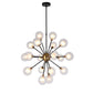 Globe Burst Pendant Light Large ZD7584-18BR-MB FredCo