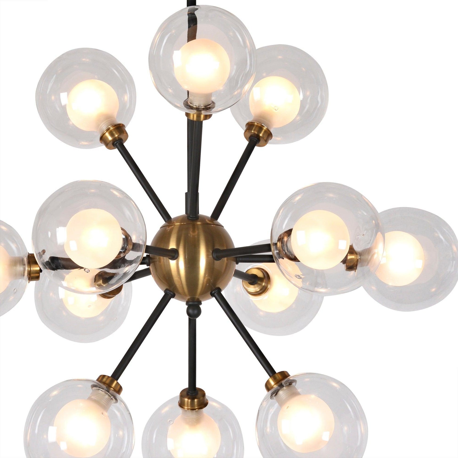 Globe Burst Pendant Light ZD7584-12BR-MB FredCo