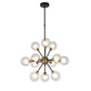 Globe Burst Pendant Light ZD7584-12BR-MB FredCo