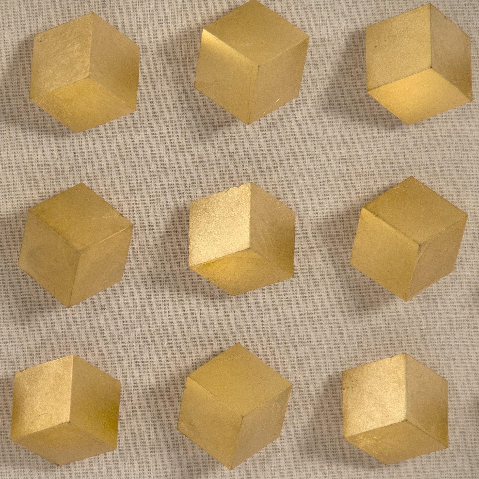 Golden Cubes in Acrylic Wall Art ZEN30693A FredCo