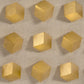 Golden Cubes in Acrylic Wall Art ZEN30693A FredCo
