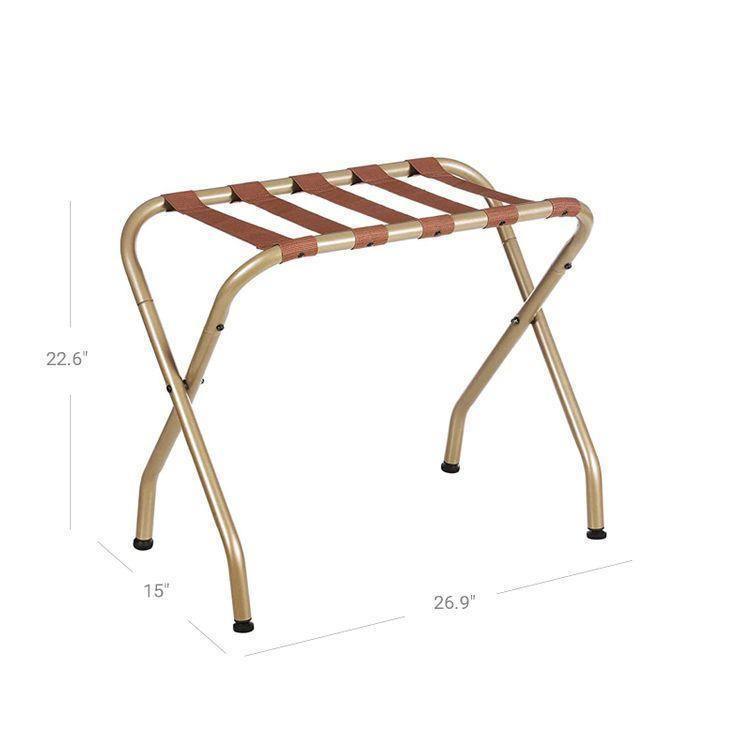 Golden Luggage Rack Pack of 2 FredCo