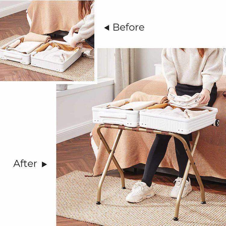 Golden Luggage Rack Pack of 2 FredCo