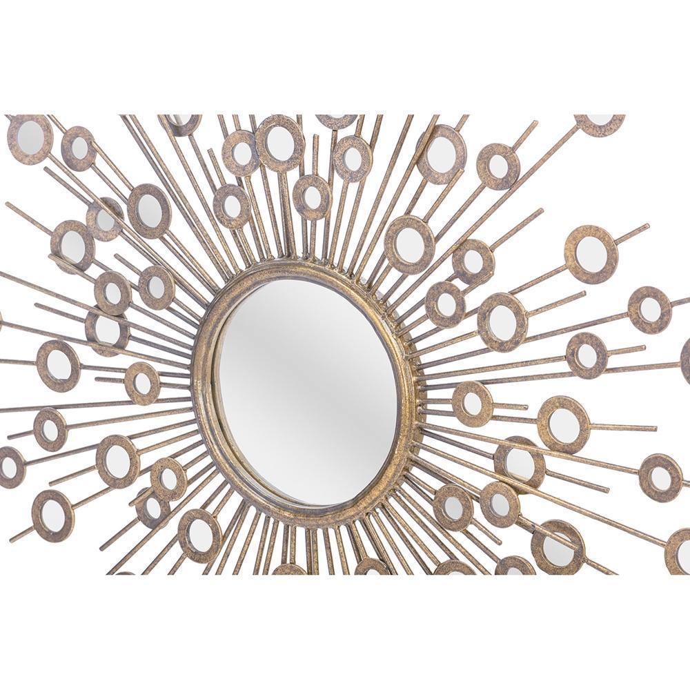 Goring Contemporary Round Accent Wall Mirror FredCo