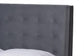 Gothard Modern and Contemporary Grey Velvet Fabric Upholstered and Dark Brown Finished Wood Queen Size Platform Bed FredCo