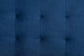 Gothard Modern and Contemporary Navy Blue Velvet Fabric Upholstered and Dark Brown Finished Wood King Size Platform Bed FredCo