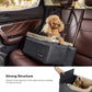 Gray Car Seat for Dog with Adjustable Straps FredCo