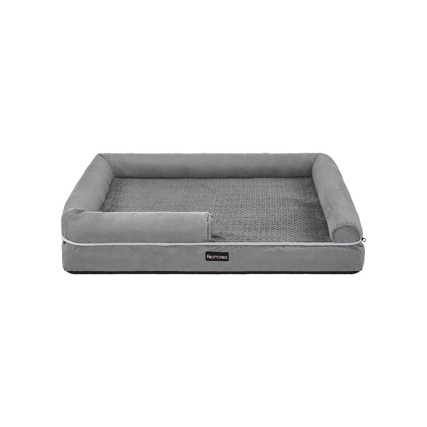 Gray Dog Bed with Removable Cover FredCo
