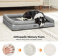 Gray Dog Bed with Removable Cover FredCo