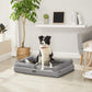 Gray Dog Bed with Removable Cover FredCo
