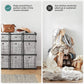 Gray Organizer with 9 Storage Boxes FredCo
