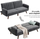 Gray Split Back Sofa for 2 People FredCo