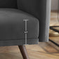 Gray Split Back Sofa for 2 People FredCo