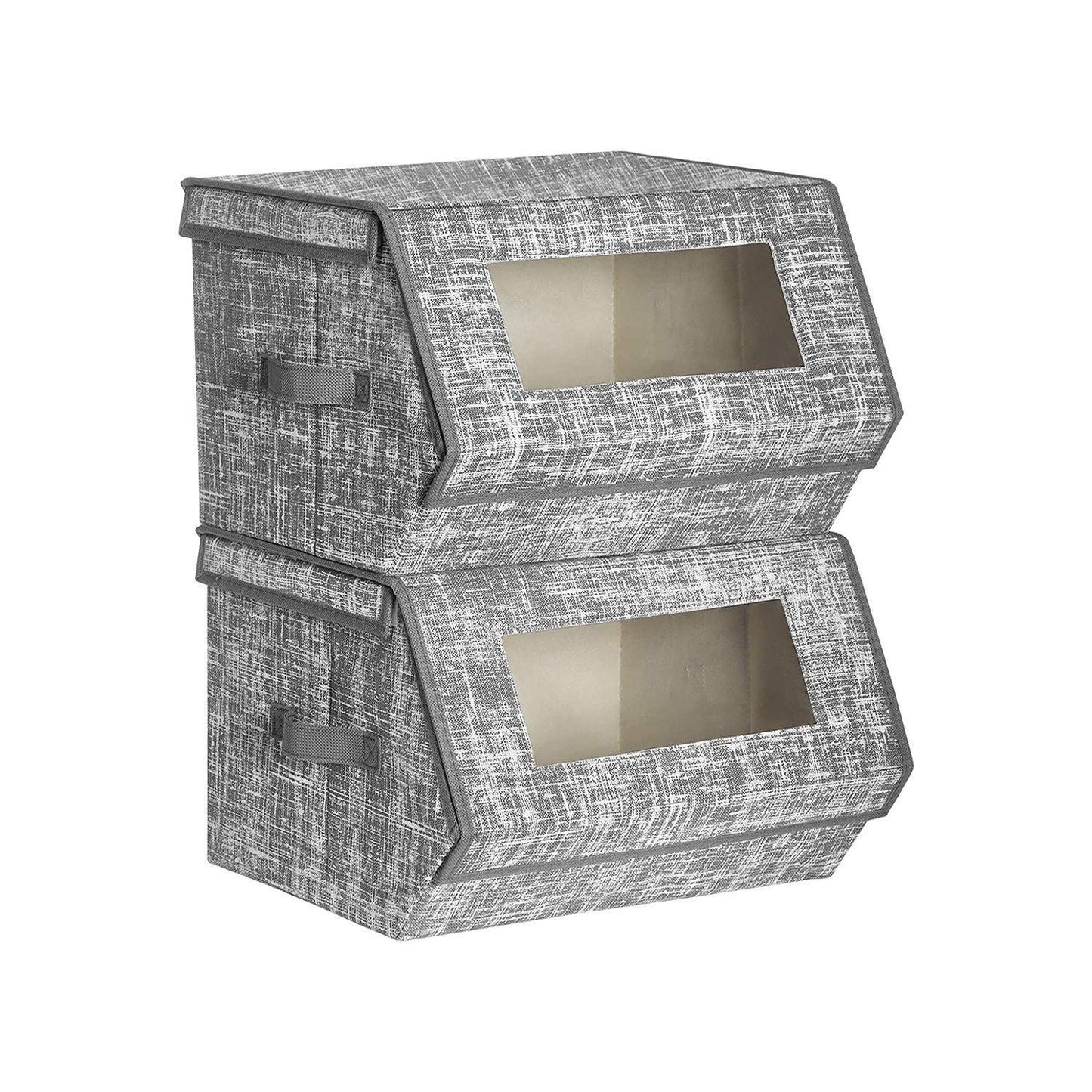 Gray Storage Organizer Boxes Set FredCo