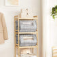 Gray Storage Organizer Boxes Set FredCo