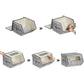 Gray Storage Organizer Boxes Set FredCo