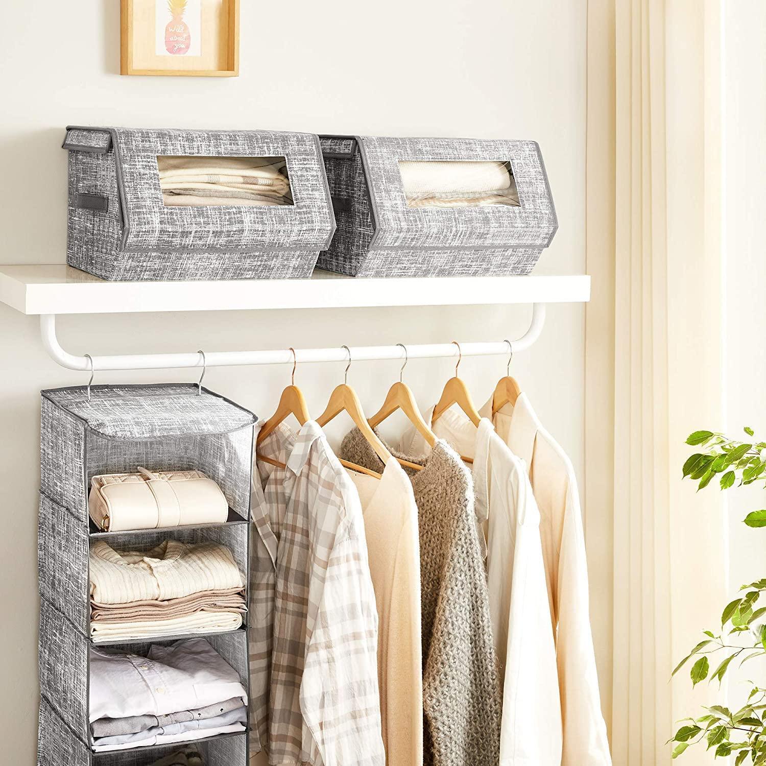 Gray Storage Organizer Boxes Set FredCo