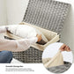 Gray Storage Trunk with Lid & Cotton Liner Bag FredCo