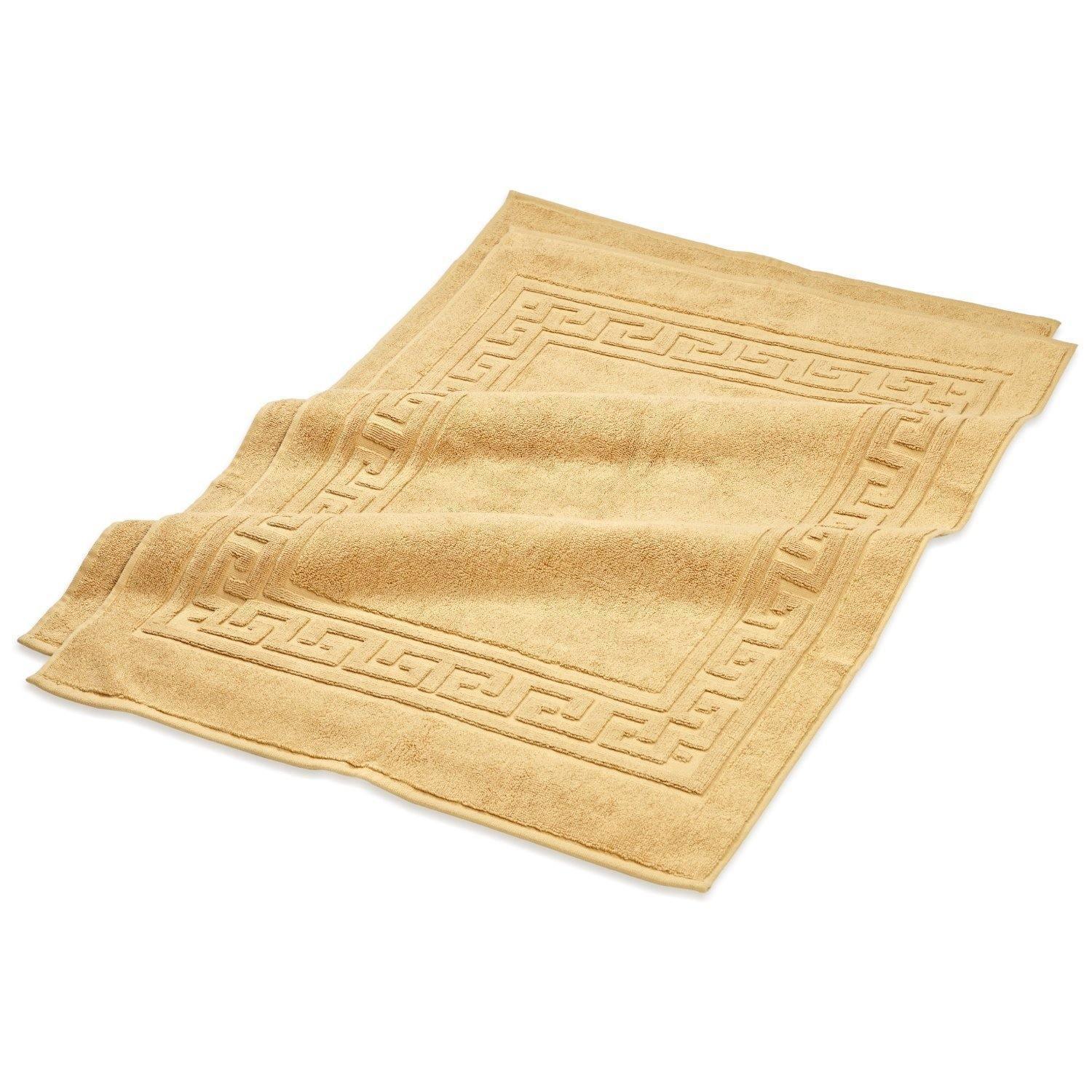 Greek Key Egyptian Cotton 900 GSM 2-Piece Bath Mat Set FredCo
