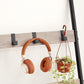 Greige 5-Tier Leaning Ladder Rack for Blanket FredCo