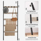 Greige 5-Tier Leaning Ladder Rack for Blanket FredCo