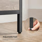 Greige & Black Dresser with 5 Drawers FredCo