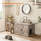 Greige Cat Litter Box Enclosure FredCo
