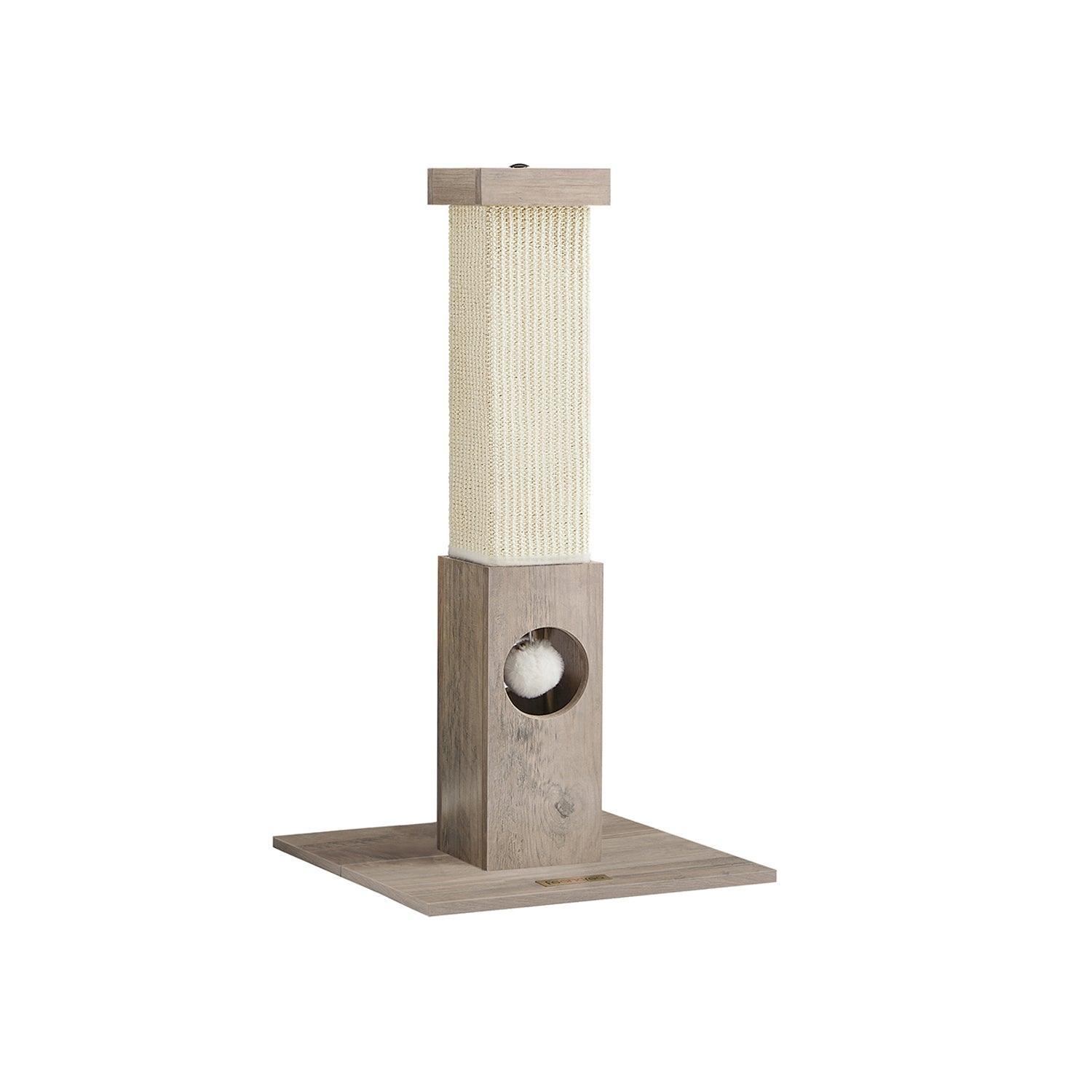Greige Cat Scratching Post, 28.7 Inches FredCo