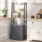 Greige Over-the-Toilet Storage Rack with 3 Shelves FredCo