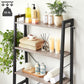 Greige Over-the-Toilet Storage Rack with 3 Shelves FredCo