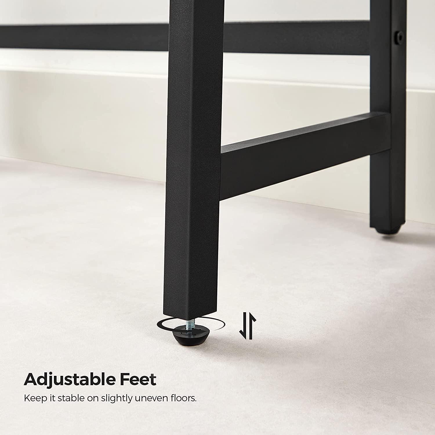 Greige Over-the-Toilet Storage Rack with 3 Shelves FredCo