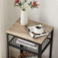 Greige Telephone Table with 2 Shelves FredCo