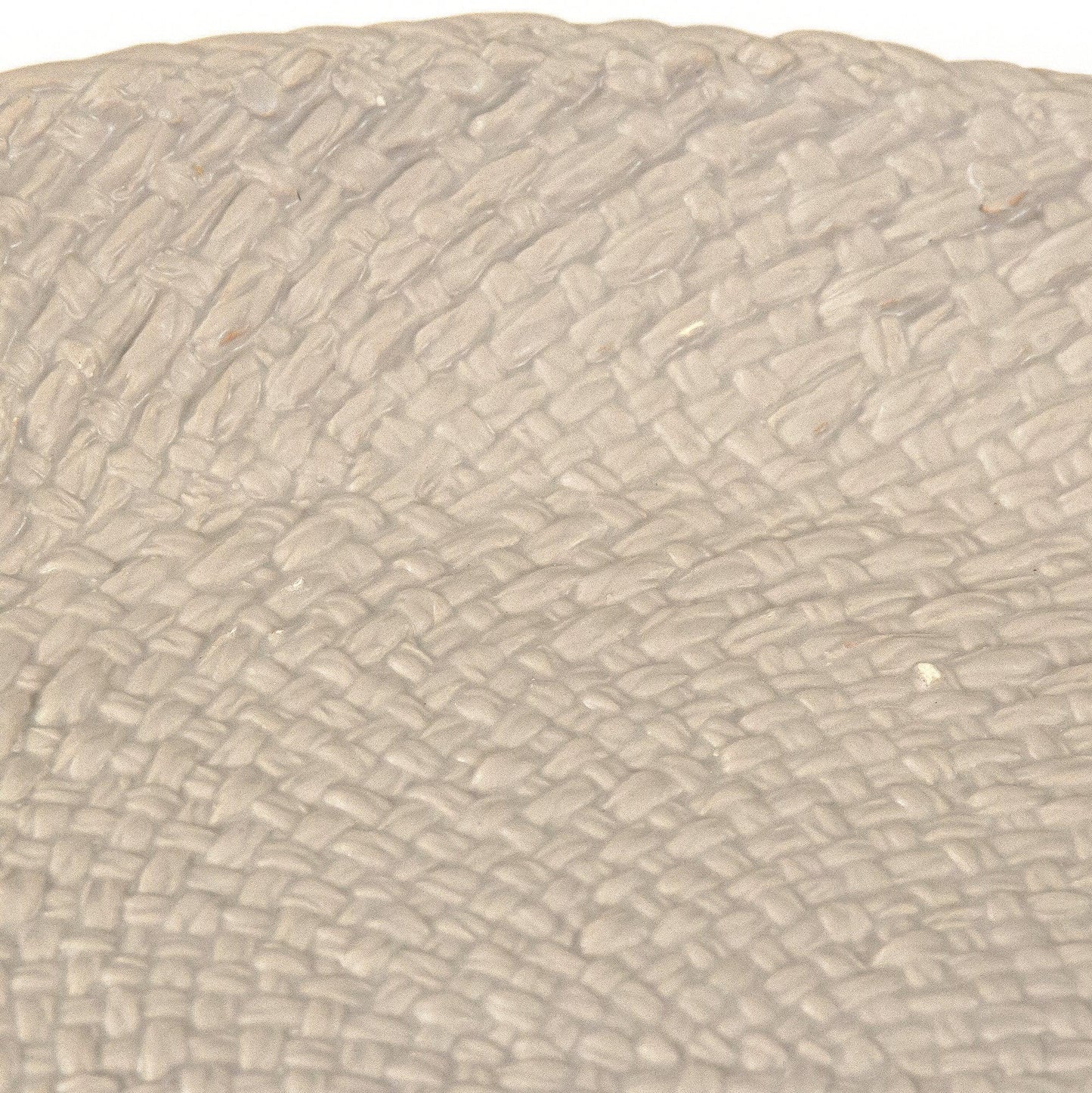 Grey Cross Weave Platter Large CB3492-41-R604 FredCo