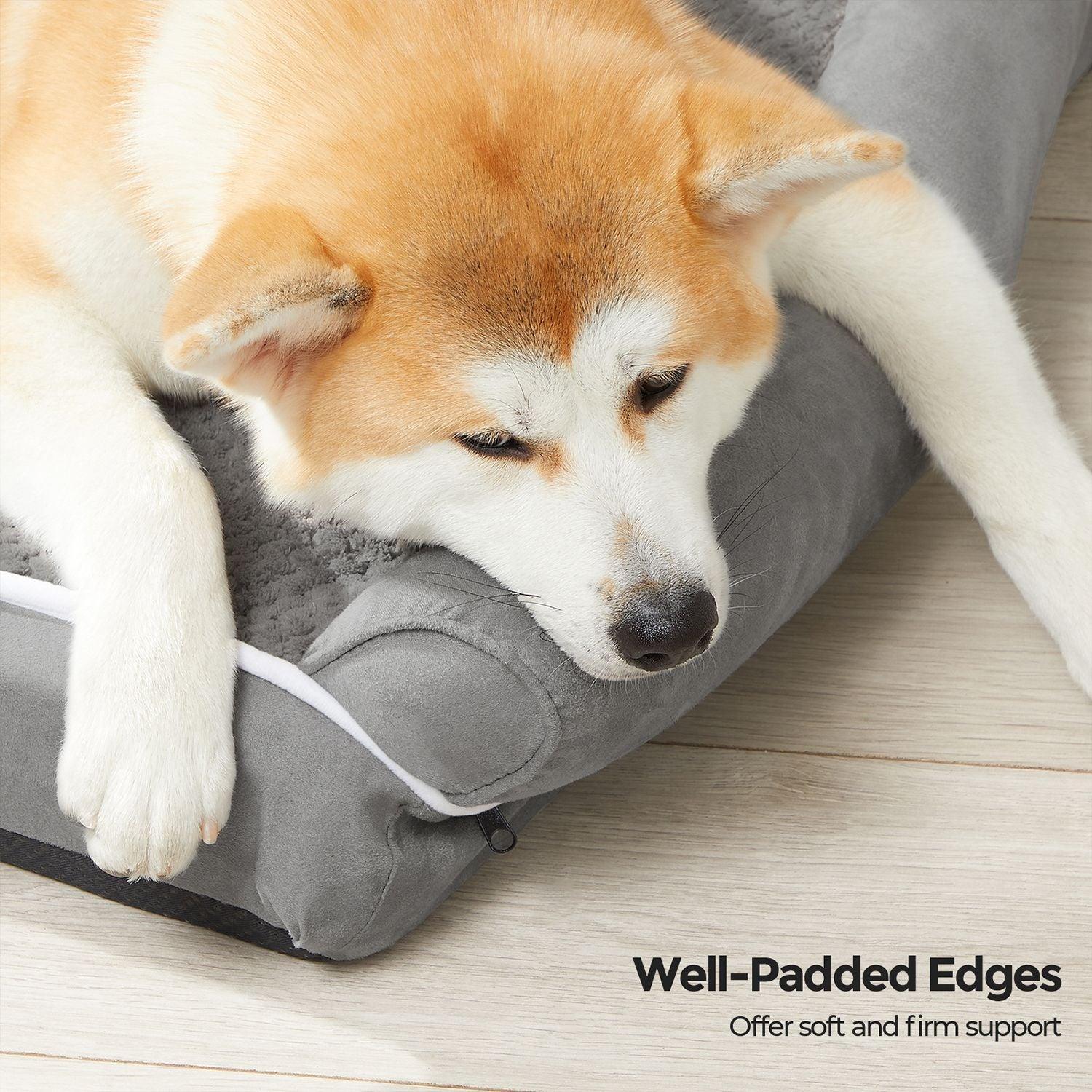Grey Memory Foam Dog Bed FredCo