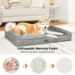 Grey Memory Foam Dog Bed FredCo