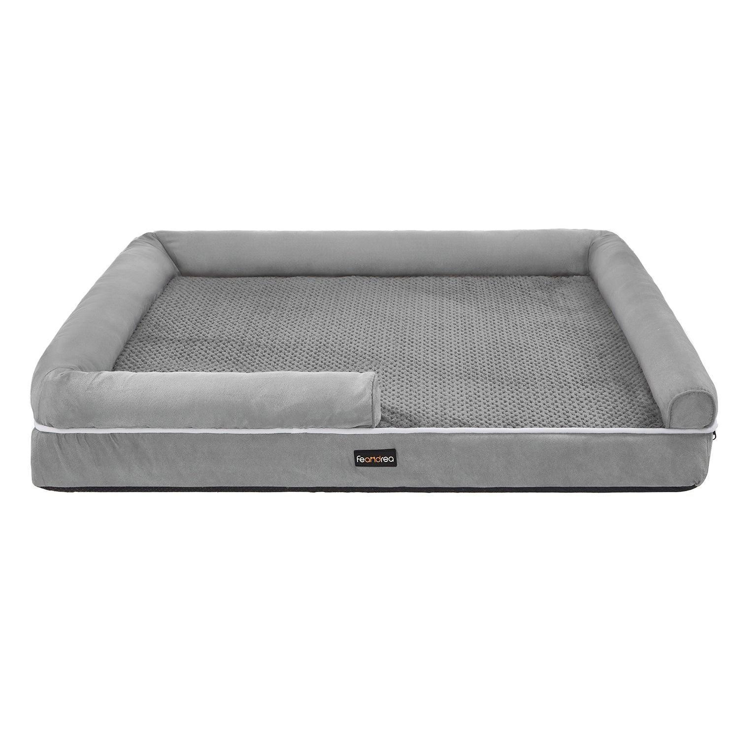 Grey Memory Foam Dog Bed FredCo