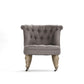 Grey Oak, Linen Slipper Chair FredCo