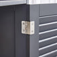 Grey Storage Cabinet with Shelf for Bathroom FredCo