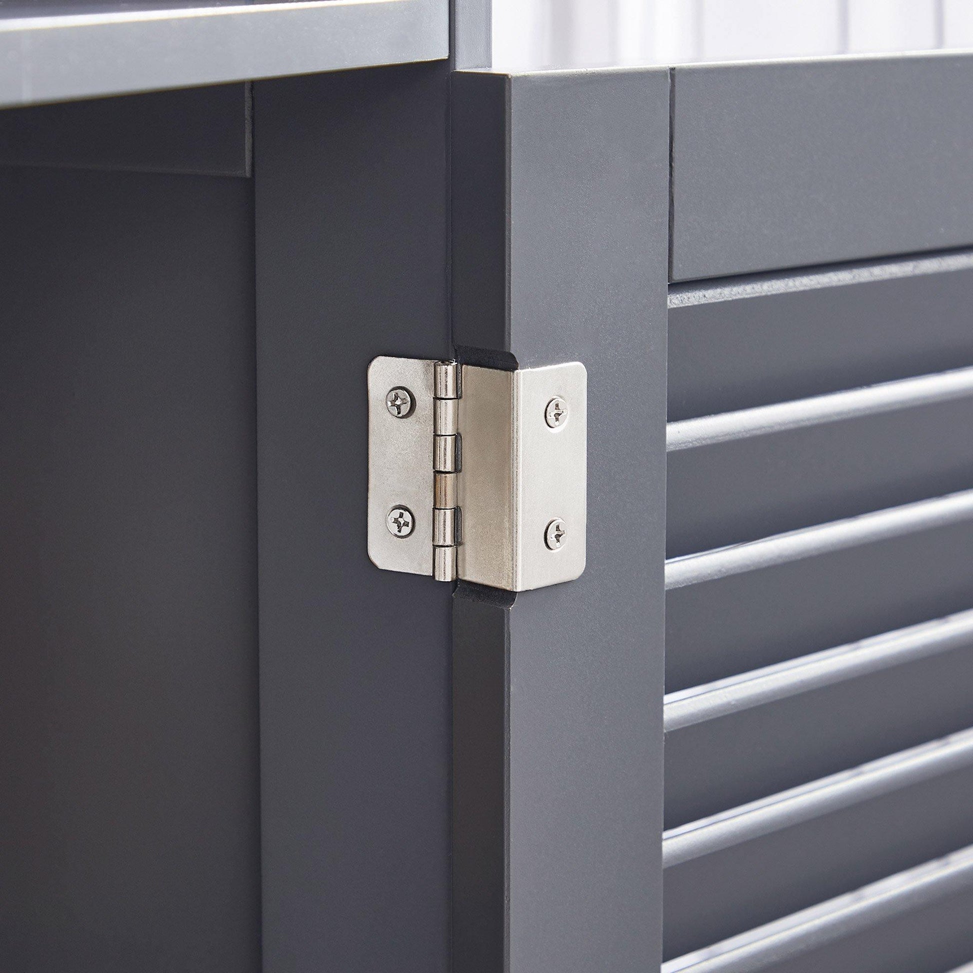 Grey Storage Cabinet with Shelf for Bathroom FredCo