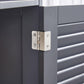 Grey Storage Cabinet with Shelf for Bathroom FredCo