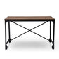 Greyson Vintage Industrial Antique Bronze Home Office Wood Desk FredCo