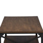 Greyson Vintage Industrial Antique Bronze Occasional Cocktail Coffee Table FredCo