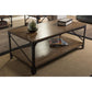 Greyson Vintage Industrial Antique Bronze Occasional Cocktail Coffee Table FredCo