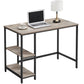 Griege Computer Desk with 2 Shelves for Home Office FredCo