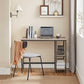 Griege Computer Desk with 2 Shelves for Home Office FredCo