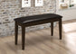 Guillen 5-piece Dining Set with Bench Cappuccino and Dark Brown 150232 Coaster FredCo