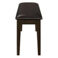 Guillen 5-piece Dining Set with Bench Cappuccino and Dark Brown 150232 Coaster FredCo