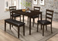 Guillen 5-piece Dining Set with Bench Cappuccino and Dark Brown 150232 Coaster FredCo