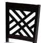 Gustavo Modern and Contemporary Grey Fabric Upholstered and Dark Brown Finished Wood 6-Piece Dining Set FredCo