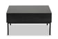 Haben Modern and Contemporary Two-Tone Oak Brown and Black Finished Wood Coffee Table FredCo